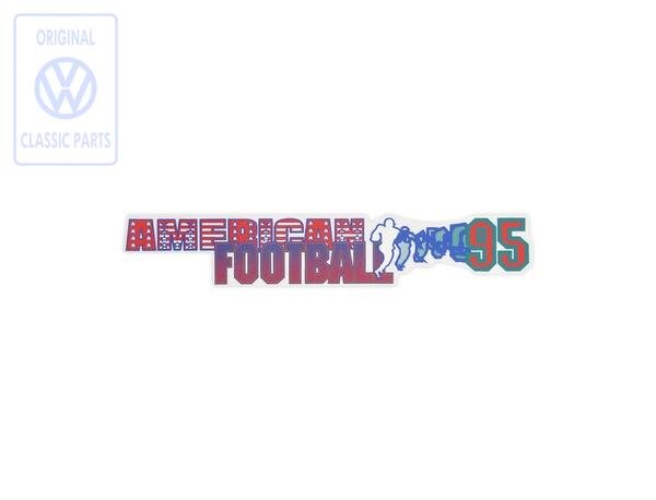 Folien-Schriftzug American Football