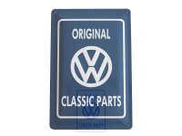 Original VW Blechschild Original Classic Parts...