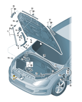 Innensechsrund-Linsenbundschraube, selbstsichernd