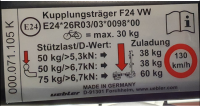 VW Fahrradträger für Anhängervorrichtung...