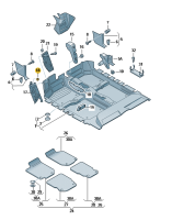 Sechskantmutter, selbstsichernd mit Scheibe