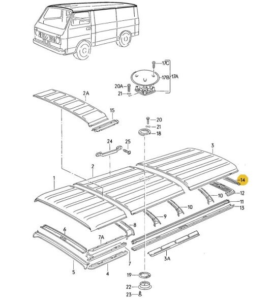 Dachrahmen 281817565B