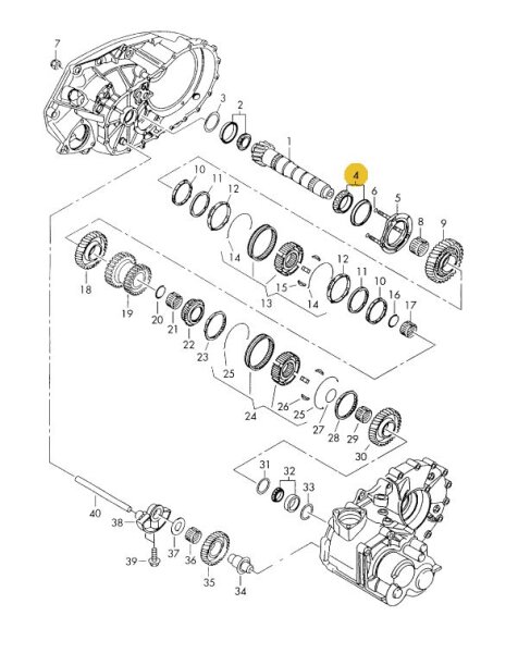 Kegelrollenlager für T4 02F311220