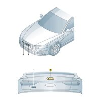 Audi Ringe schwarz 8Y4071802