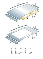 Dämpfung für Dach 3G9817157B