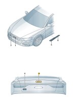 Audi Ringe schwarz 8W6071802