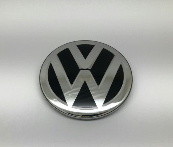 VW-Emblem chromglanz/schwarz
