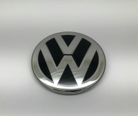 VW-Emblem chromglanz/schwarz