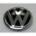 VW Emblem schwarz/chrom