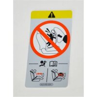 Original VW Audi Skoda Kennschild Piktogramm Airbag-Kindersitz-Verbot