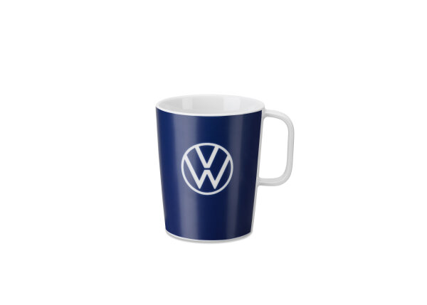 Original VW Tasse Becher Porzellan New Volkswagen Logo Blau 000069601BR