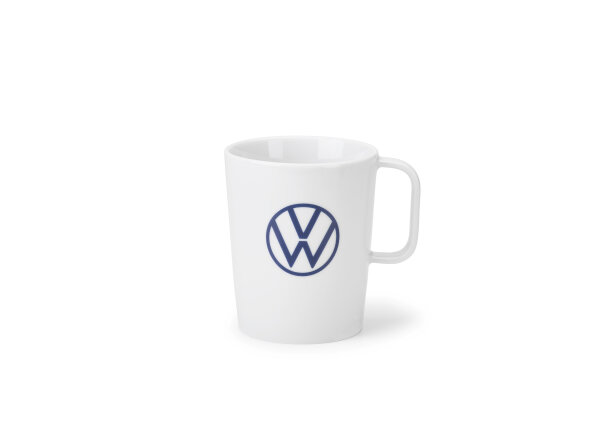 Original VW Tasse Becher Porzellan New Volkswagen Logo Weiß 000069601BQ