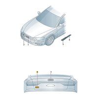 Audi S5 Schriftzug schwarz 8W6071804