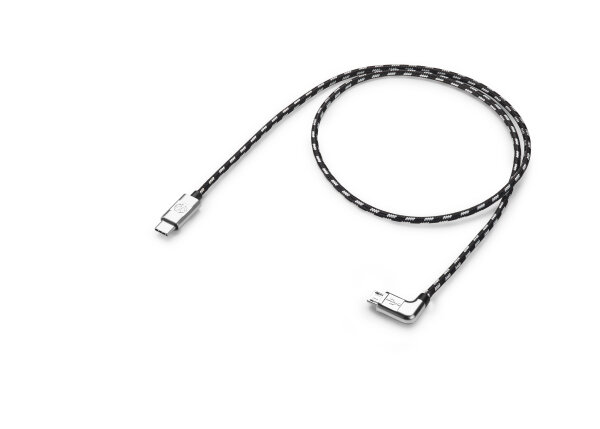 Original VW USB Premium Lade Kabel USB-C auf Micro-USB 70cm 000051446BA