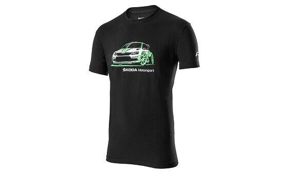 Original Skoda Motorsport R5 Herren T-Shirt Schwarz S M L XL XXL XXXL MVF78-13