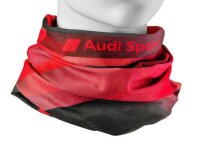 Original Audi Sport Multifunktions Schlauchtuch Schal Rot Grau 3132001900
