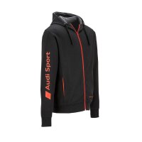 Original Audi Sport Herren Kapuzen Sweatjacke schwarz L 3132001804