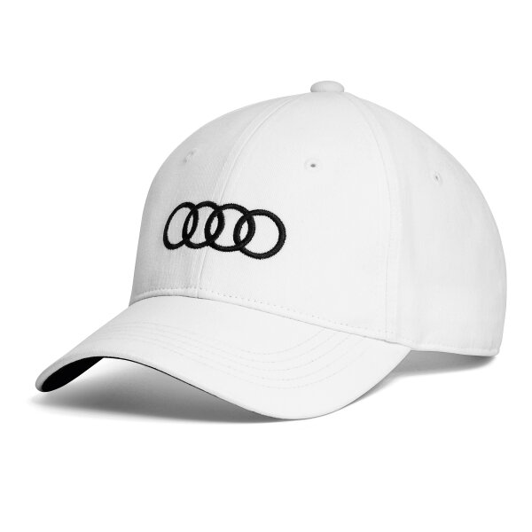 Original Audi Collection Unisex Baseballkappe Cap Weiss 3131701020