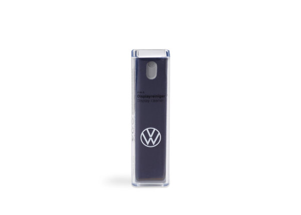 Original VW 2 in 1 Displayreiniger Spray Microfaser dunkelblau 000096311AD530