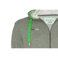 Original Skoda RS Sweatjacke Hoody Herren Grau S MVF45-165
