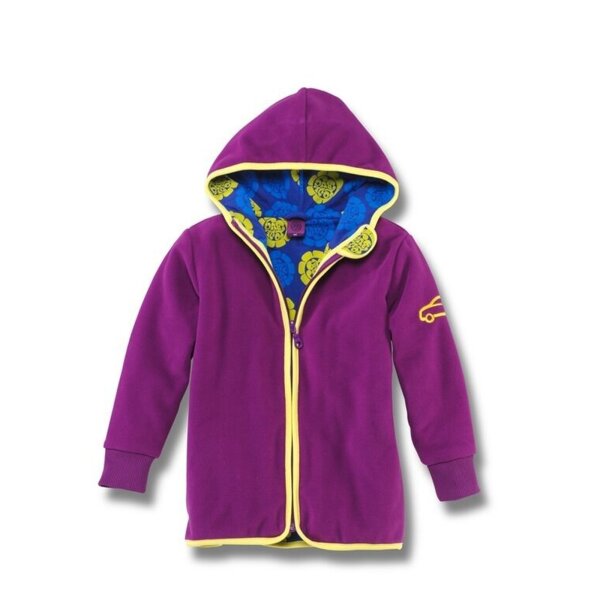 Original VW Kinder Mädchen Fleece Jacke 116 Love Bug Lila 1K1084065B HTF