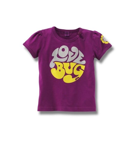 Original VW Kinder Mädchen T-Shirt 92 104 116 Love Bug Lila 1K1084220