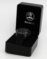 Original Skoda RS Chronograph mit Silikonarmband schwarz...