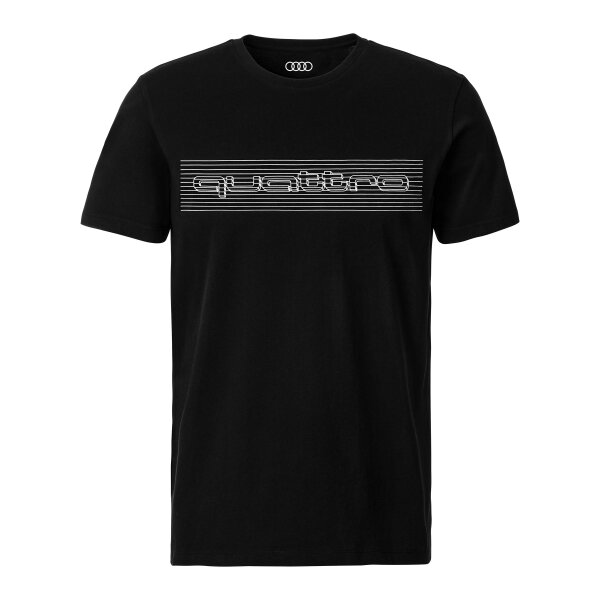 Original Audi quattro Herren T-Shirt schwarz Größe L 3132102404